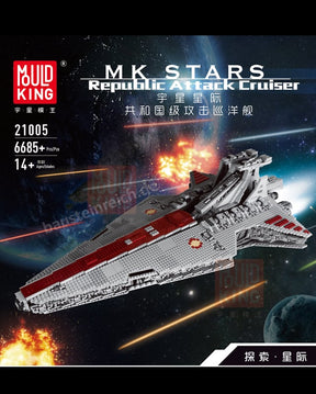 21005 - Venator-class Republic Attack Cruiser (Mould King)