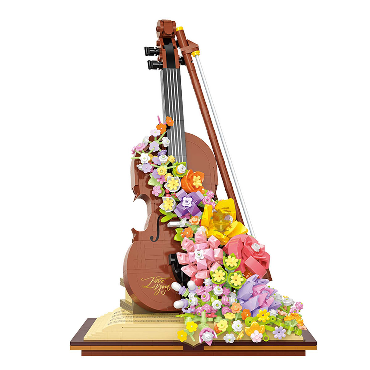 21228 - Violine mit Blumen (Balody)