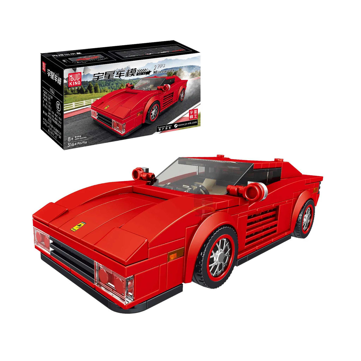 27012 - Testarossa inkl. Vitrine (Mould King)