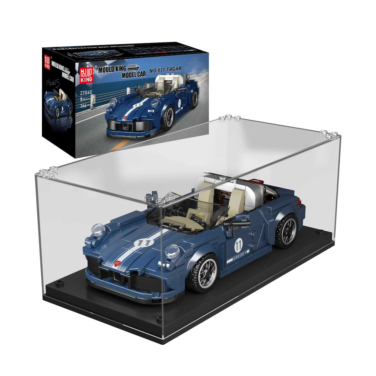 27040 - Sportwagen Targa inkl. Vitrine (Mould King)