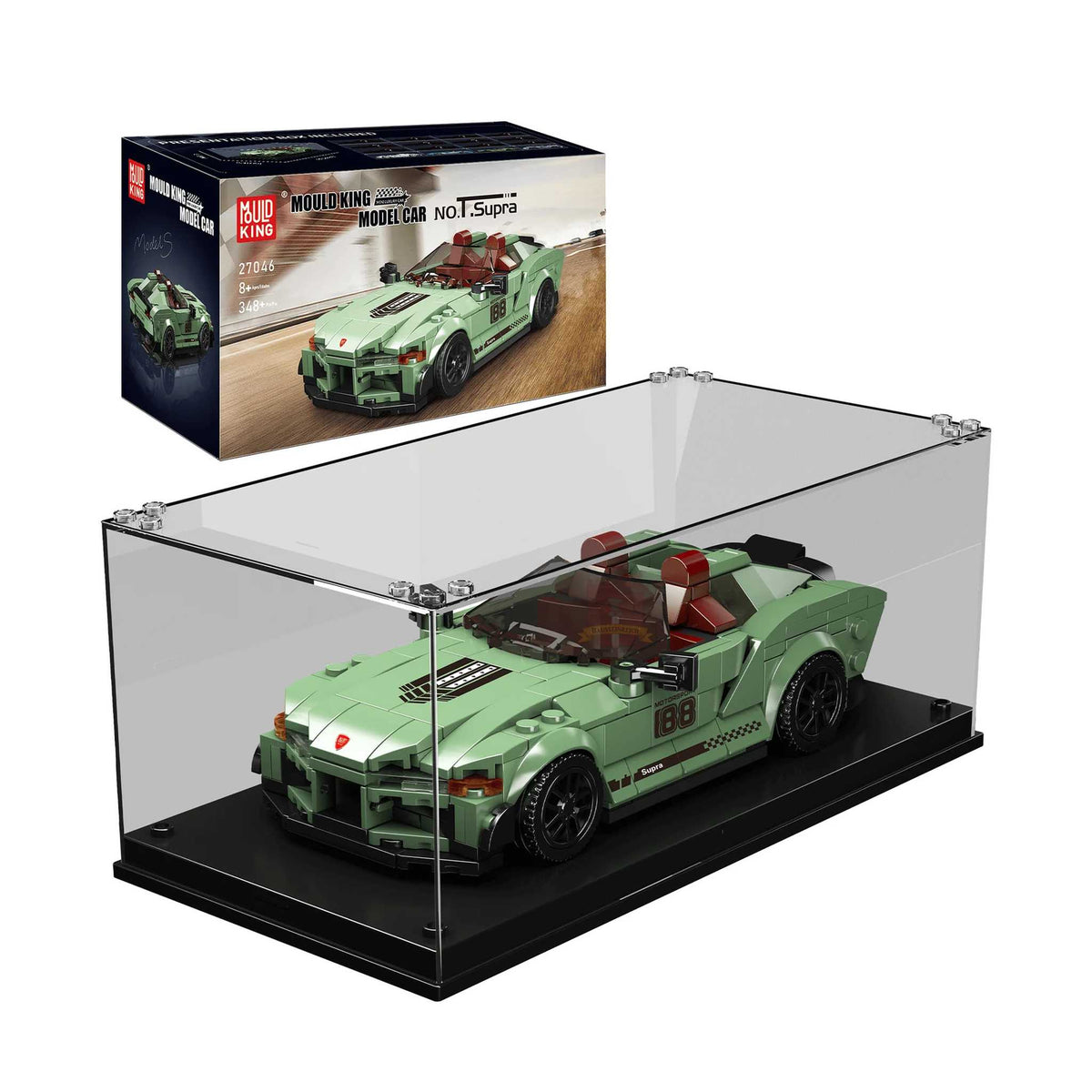 27046 - Sportwagen Supra inkl. Vitrine (Mould King)