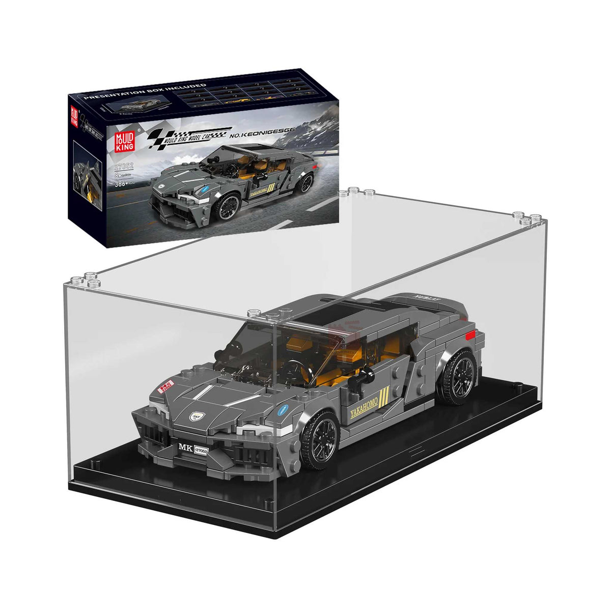 27052 - Schwedischer Sportwagen inkl. Vitrine (Mould King)