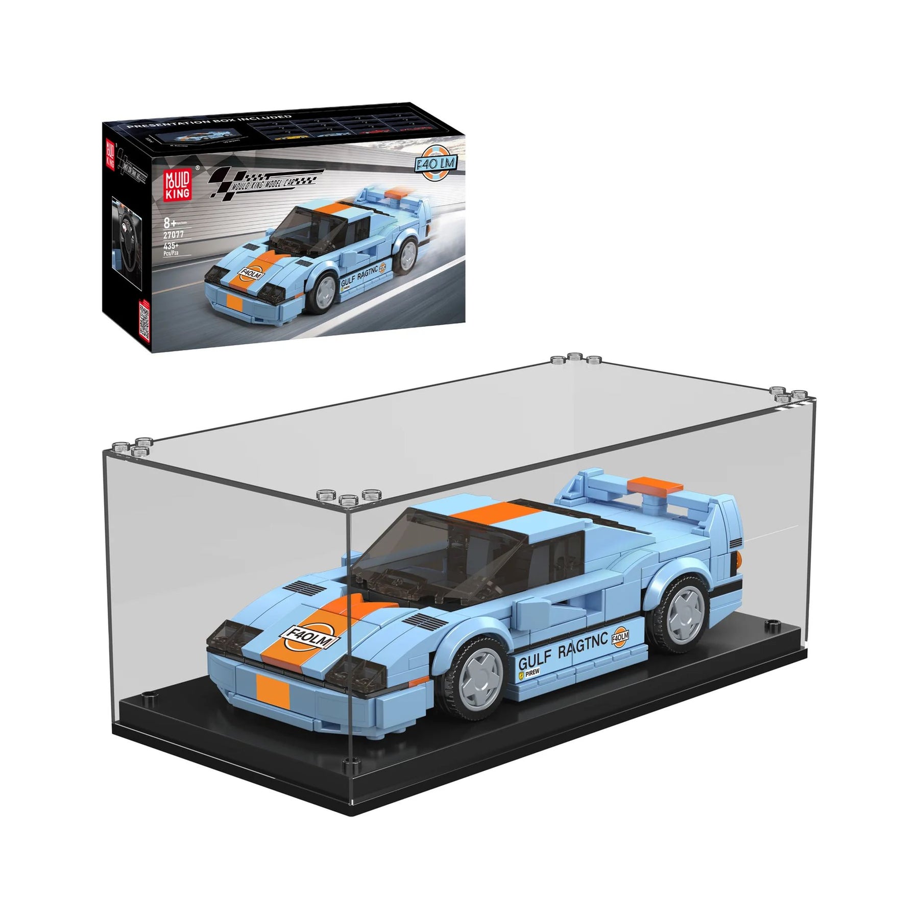 27077 - Sportwagen F40 LM inkl. Vitrine (Mould King)