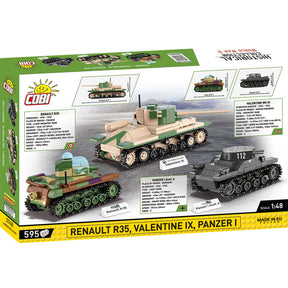 CB-2740 - Set aus Renault R35, Valentine IX & Panzer I (Cobi)