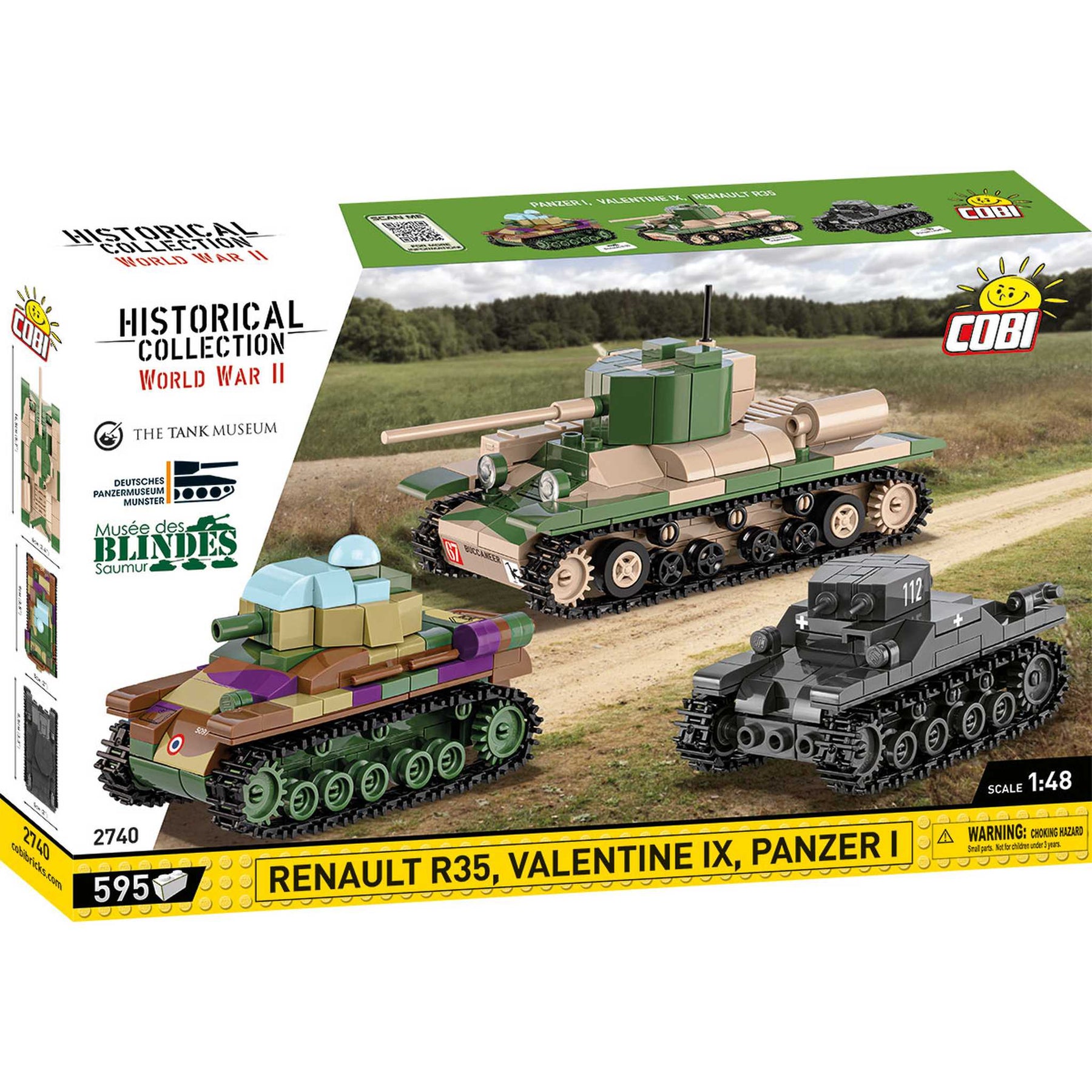 CB-2740 - Set aus Renault R35, Valentine IX & Panzer I (Cobi)