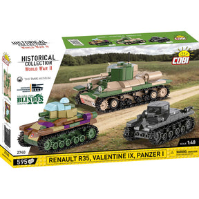 CB-2740 - Set aus Renault R35, Valentine IX & Panzer I (Cobi)