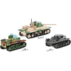 CB-2740 - Set aus Renault R35, Valentine IX & Panzer I (Cobi)