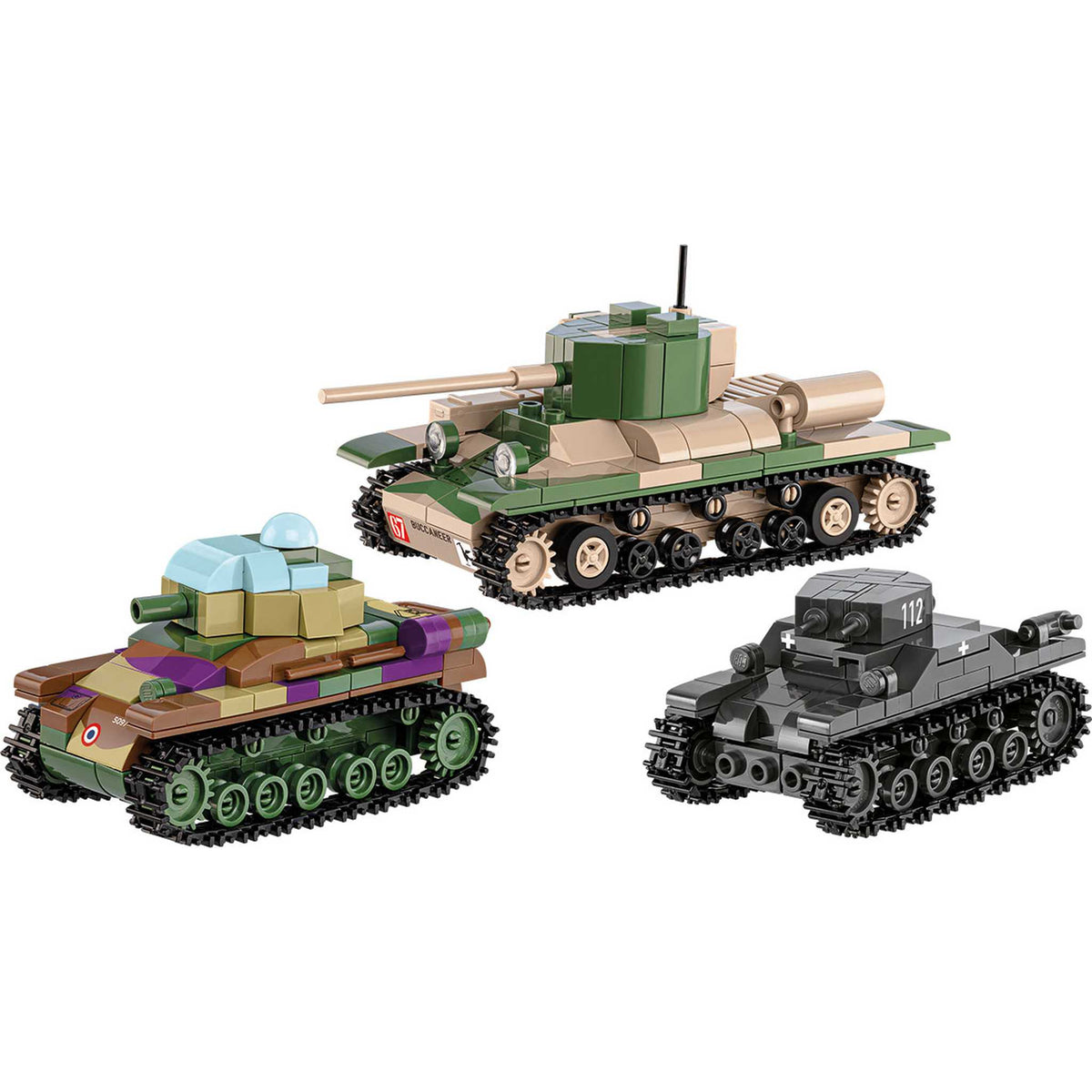 CB-2740 - Set aus Renault R35, Valentine IX & Panzer I (Cobi)