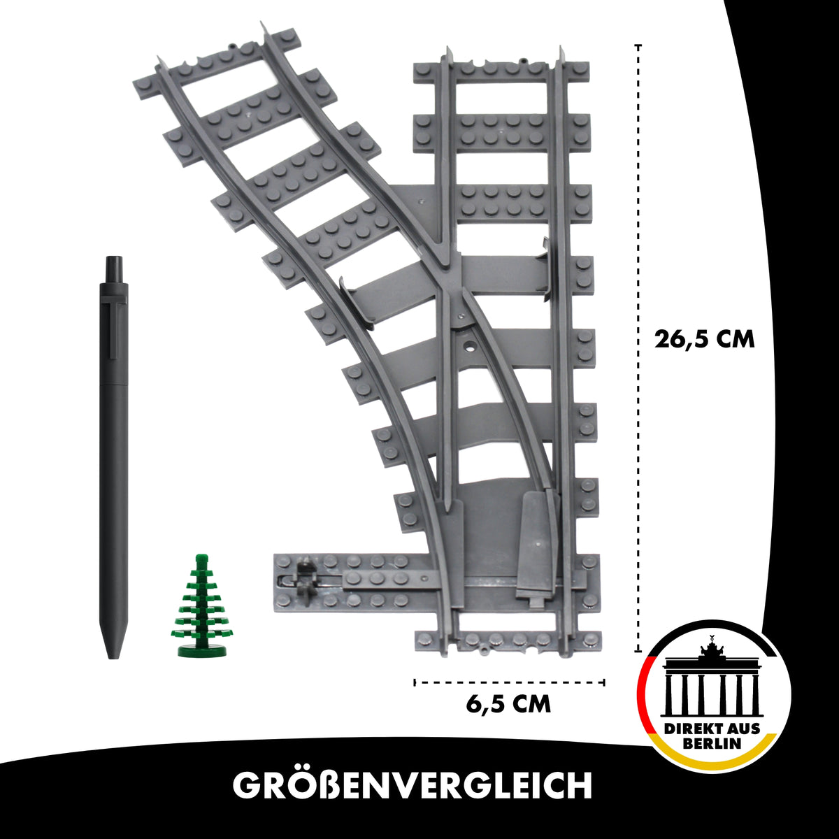 LB-60014 -  Weichen Plus I 4 Weichen 5 Bäume I Grau