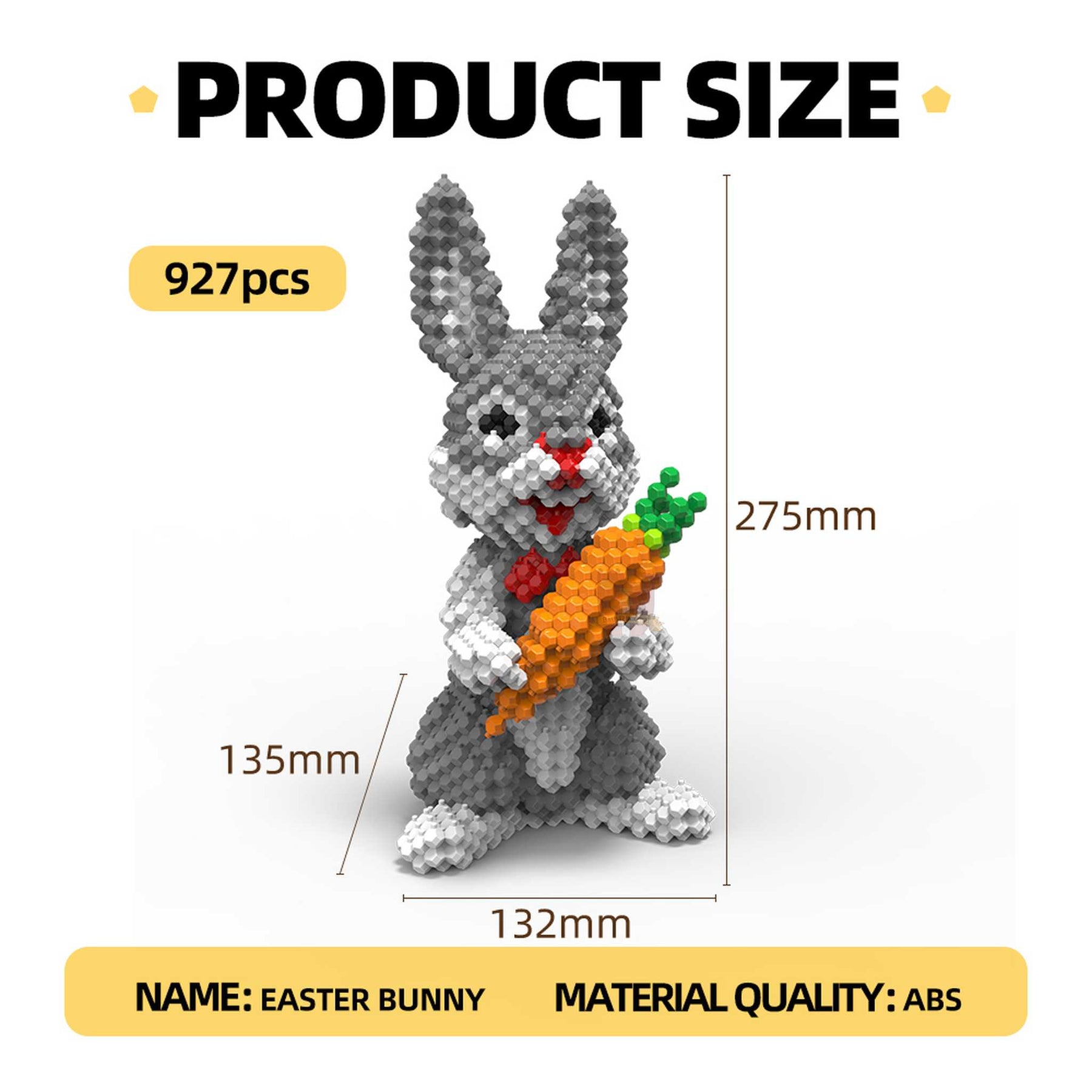 SP-67007 - Grauer Hase mit Karotte (Sonderposten)