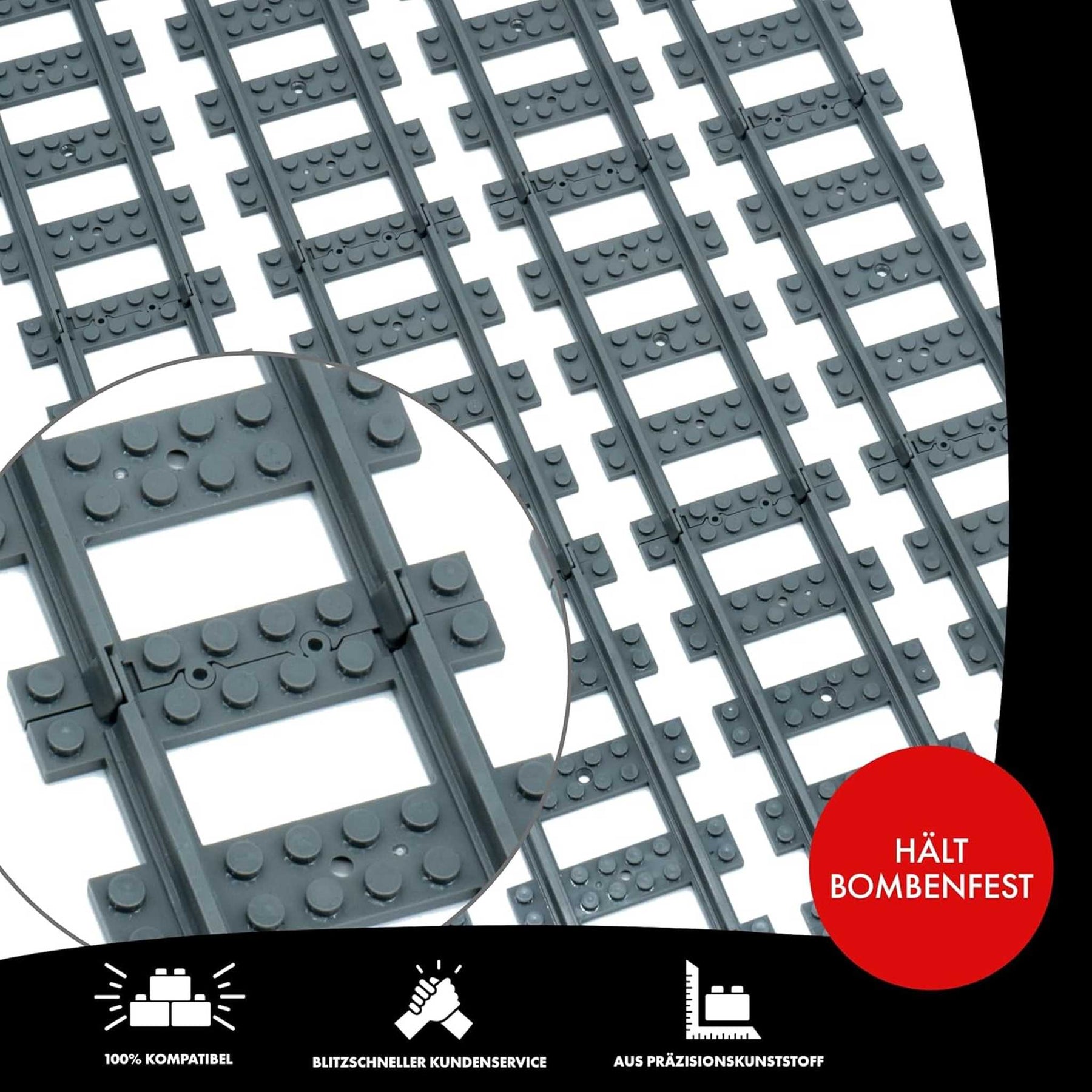 LB-60023 Schienenkreis Set mit Zubehör XL (Lonestar Bricks)