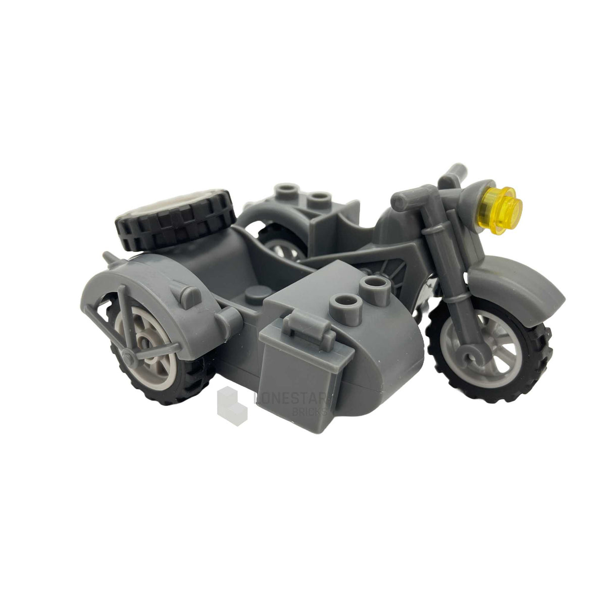 LB-70034 - Motorrad mit Beiwagen dark-gray (Lonestar Bricks)