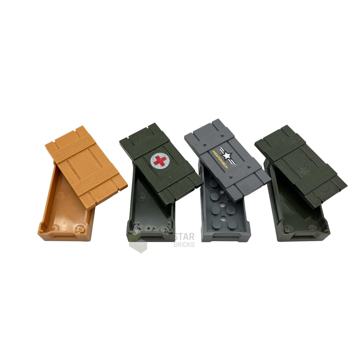 LB-70040 - Militärkisten 4er Pack (Lonestar Bricks)