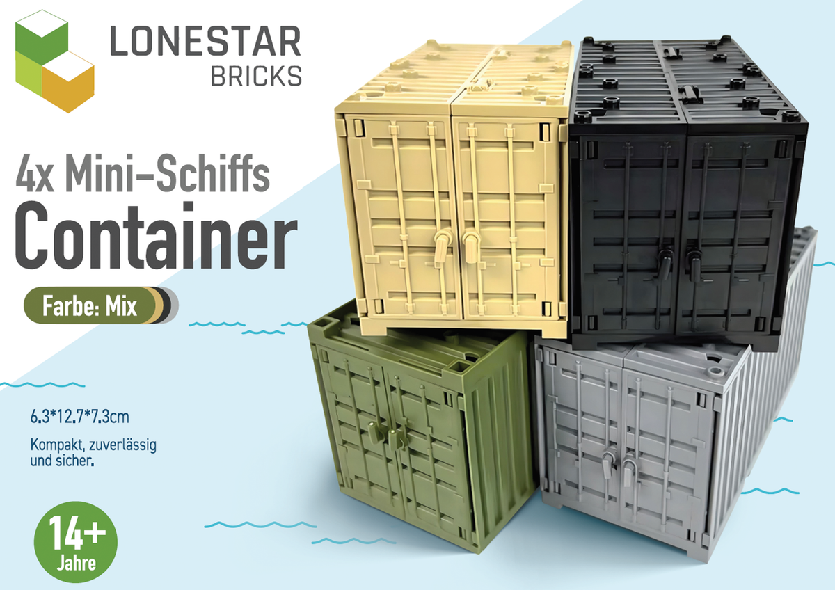 LB-70030 Schiffs Container Set I 4er Set Frachtcontainer I