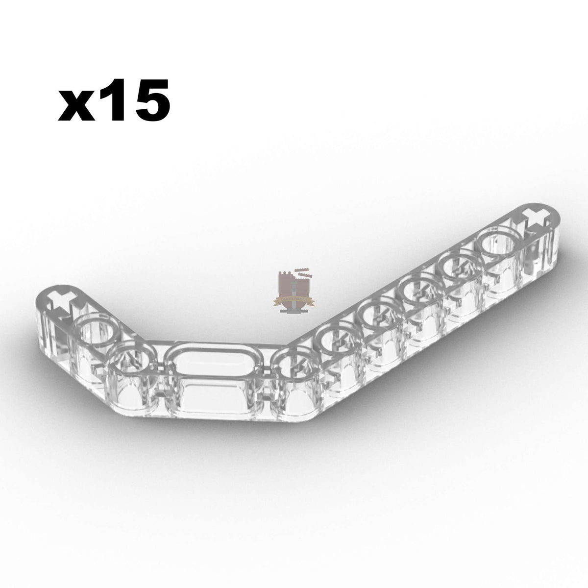 Technik Angular Beam 3x7 Trans-Clear 15 Stück (Gobricks)