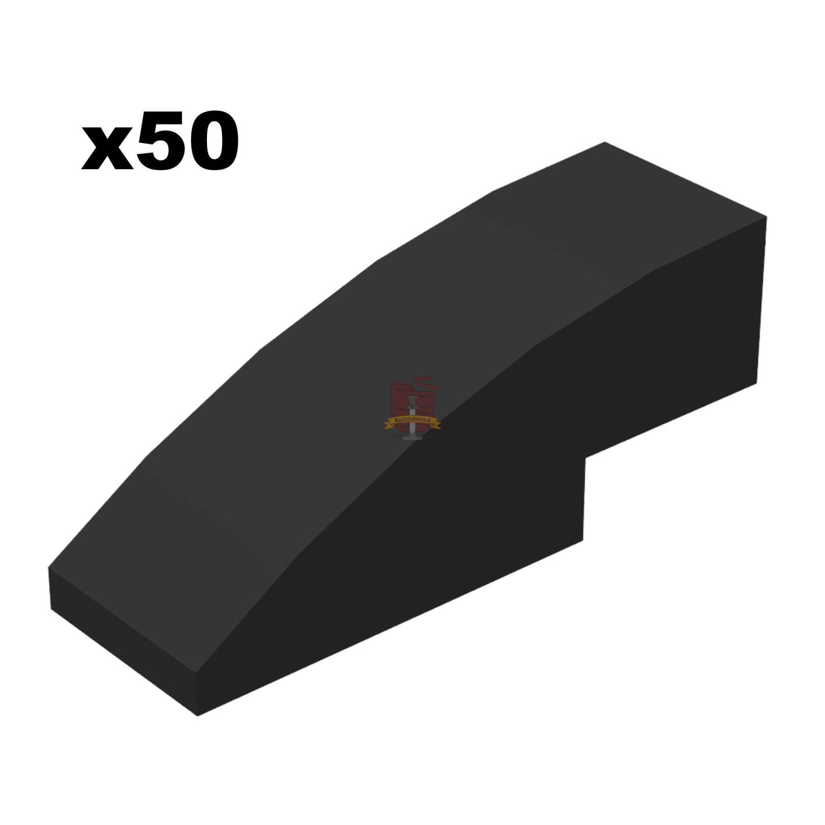 Brick with bow 1x3 Schwarz 50 Stück (GoBricks)