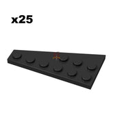 Wedge Plate 3x6 rechts Schwarz 25 Stück (GoBricks)